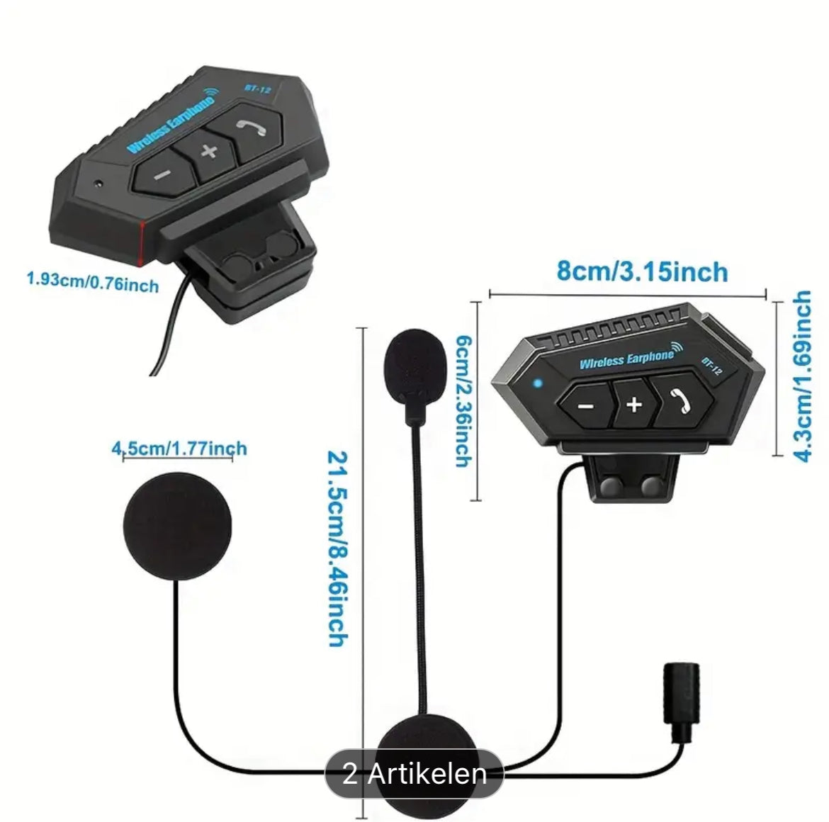 Helm audio systeem